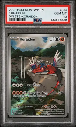 2023 POKEMON SVP EN-SV BLACK STAR PROMO #014 KORAIDON PSA 10 - Image 1