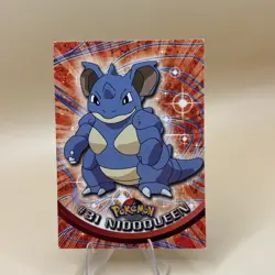 Nidoqueen #31 1999 Pokemon Black Topps TV Animation Edition Series 1-Non Holo LP - Image 2
