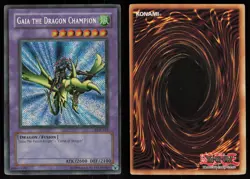 Gaia the Dragon Champion LOB-125 Secret Rare REVERSE FOIL ERROR Yu-Gi-Oh - Image 3
