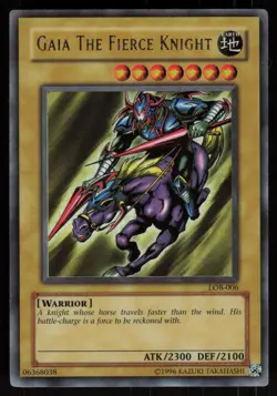 Gaia The Fierce Knight LOB-006 Ultra Rare Yu-Gi-Oh - Image 1