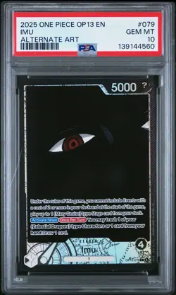 2025 ONE PIECE OP13-CARRYING ON HIS WILL ALTERNATE ART #079 IMU PSA 10 - Image 1