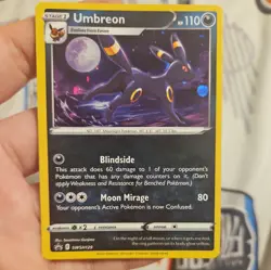 2021 Pokemon Sword and Shield Umbreon Holo Black Star Promo Card SWSH129 - Image 1