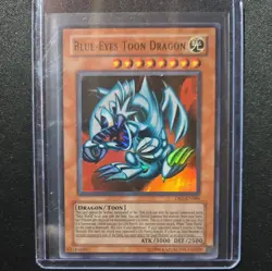 Vintage Yu-Gi-Oh Blue-Eyes Toon Dragon Card Game ATK/3000 DEF/2500 DB1-EN066 - Image 1