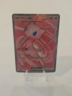 Pokemon Mew EX 2023 TCG Full Art Holo Rare Card 193/165 Scarlet & Violet 151 - Image 1