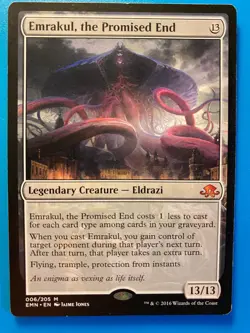 MTG 1x Emrakul, the Promised End 6 Eldritch Moon Magic the Gathering Card x1 HP - Image 1