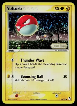 Pokemon Card - Voltorb Legend Maker 68/92 Common Reverse Holo Stamped - Image 1