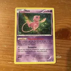 Pokemon Mew 29/124 Fates Collide Rare Basic 50 HP English Card - Image 1