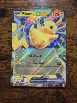 Pokemon Pikachu Ex 063/193 Sv02 Paldea Evolved Full Art Holo Double Rare Card - Image 1