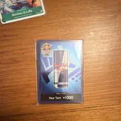 One Piece Card Game Red Bull Double Don with Promo Sealed Don Set with Sticker - Image 2