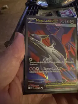 Pokemon Mega Latias EX Holo Ultra Rare Card 163/132 ME01 Mega Evolution - Image 3