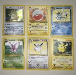 Pokemon TCG Vintage Jungle Lot, 6 Cards, LP - MP No Reserve - Image 1