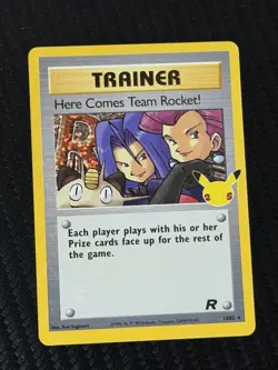 Here Comes Team Rocket! 15/82 Pokemon Card Celebrations Rare Holo Near Mint - Image 1
