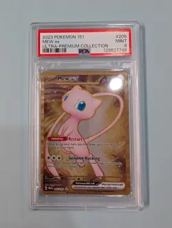 2023 Pokemon 151 (Metal Card) Mew EX Ultra-Premium Collection PSA Mint 9 - Image 1