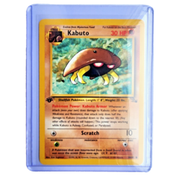 Kabuto 50/62 Pokemon TCG 1st Edition Fossil NM Vintage 1999 Card - Image 1