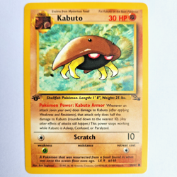 Kabuto 50/62 Pokemon TCG 1st Edition Fossil NM Vintage 1999 Card - Image 2