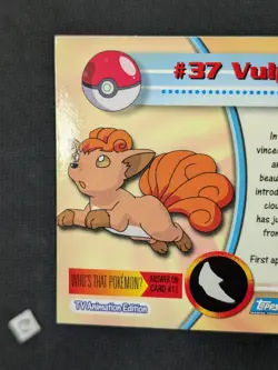 Vulpix #37 Topps Series 1 Blue Logo Holo Foil Pokemon Card LP - Image 4