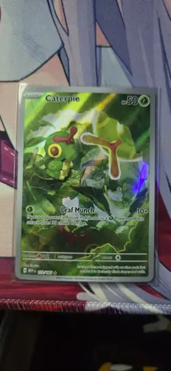 Caterpie SV: Scarlet & Violet 151 #172/165 Illustration Rare Pokemon Card T4-110 - Image 1