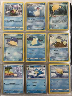 Pokemon Card Species Set Lot - 9x Unique Cards / Spheal Family 2 - Image 1