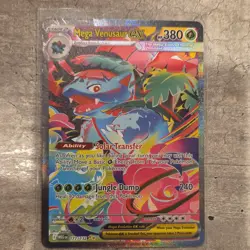 Pokemon Mega Venusaur EX Mega Evolution Holo Card 177/132 English - Image 1