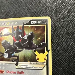 Pokemon TCG Greninja Gold Star SWSH144 Celebrations Black Star Promo Holo Card - Image 4