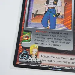 Dragon Ball Z TCG Android 18 Foil Card - Image 2