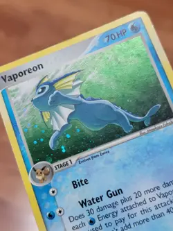 Pokemon TCG English Card Pop Series 3 Vaporeon 6/17 Holo Rare - PL! - Image 2