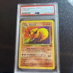 Jungle FLAREON #19/64 PSA 7 NON-HOLO 1999 Pokemon Card Game - Image 4