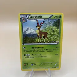 Pokemon Sawsbuck Black & White 14/114 Card - Lightly Played - Image 1