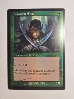 Llanowar Elves (Retro Frame) Media Promos Foil Magic The Gathering - Image 1