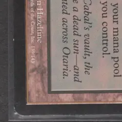 2002 MAGIC: THE GATHERING TORMENT #139 CABAL COFFERS - Image 4