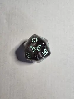 MTG Duskmourn Nightmare Bundle OVERSIZED Glow in the Dark Spindown D20 Dice - Image 1