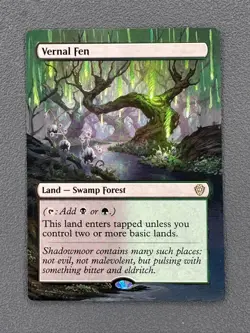 Vernal Fen MTG Lorwyn Eclipsed Commander Hand Painted Extended Full Altered Art - Image 1
