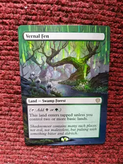Vernal Fen MTG Lorwyn Eclipsed Commander Hand Painted Extended Full Altered Art - Image 2