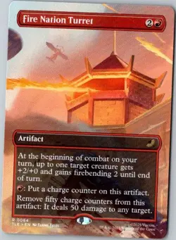 MTG, Fire Nation Turret (Borderless) NM Avatar TLA - Image 1