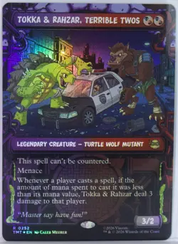 Tokka & Rahzar, Terrible Twos [New, Near Mint] Showcase *Foil* {TMNT SLD} - Image 1