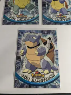 1999 Topps Pokemon TV Series Blastoise Set #09 - Black logo - Non Holo LP - Image 4