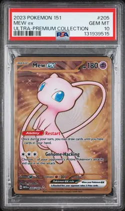 2023 POKEMON 151 ULTRA-PREMIUM COLLECTION #205 MEW EX PSA 10 - Image 1