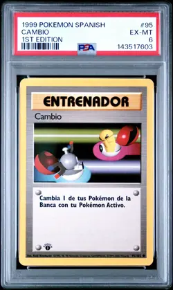 1999 POKEMON SPANISH 1ST EDITION #95 CAMBIO PSA 6 - Image 1