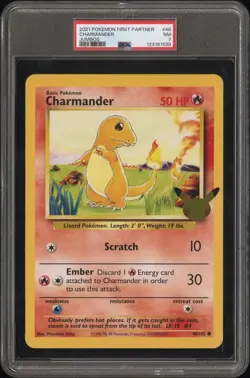 2021 POKEMON FIRST PARTNER JUMBOS #46 CHARMANDER PSA 7 - Image 1