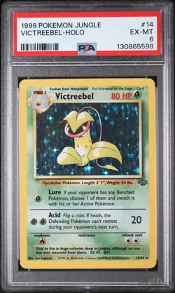 1999 POKEMON JUNGLE #14 VICTREEBEL-HOLO PSA 6 - Image 1