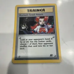 Pokemon TCG Rocket's Sneak Attack Team Rocket 16/82 Holo Rare Unlimited English - Image 1