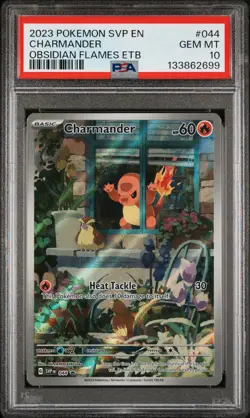 2023 POKEMON SVP EN-SV BLACK STAR PROMO #044 CHARMANDER PSA 10 - Image 1