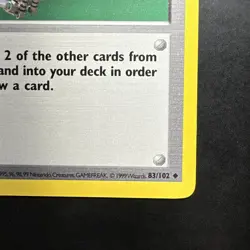Pokemon Vintage First Edition MAINTENANCE 83/102 SHADOWLESS Base Set- Wotc 1999 - Image 4