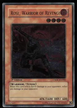 Rose, Warrior of Revenge (UTR) CSOC-EN000 Ultimate Rare 1st Edition Yu-Gi-Oh - Image 1