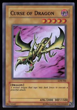 Curse of Dragon LOB-066 Super Rare Yu-Gi-Oh - Image 1