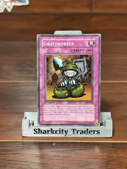 1996 Yugioh! Graverobber PSV-008 Holo Rare 1st Edition - Image 2