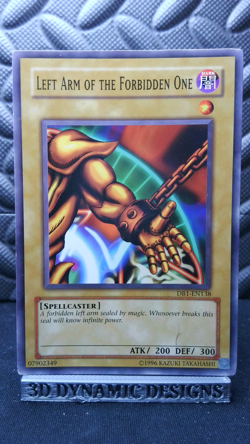 | Yugioh Left Arm of the Forbidden One DB1-EN138 Common Dark Beginning 1 LP | - Image 1