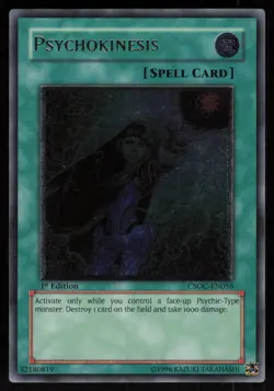 Psychokinesis (UTR) CSOC-EN056 Ultimate Rare 1st Edition Yu-Gi-Oh - Image 1