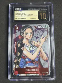 2022 ONE PIECE CCG NICO ROBIN 25TH ANNIVERSARY ST01-008 CGC 10 PRISTINE C PT - Image 1