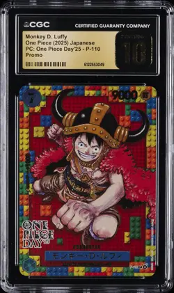 2025 ONE PIECE JPN PC: ONE PIECE DAY '25 - PROMO MONKEY D. LUFFY CGC 10 PRISTINE - Image 1